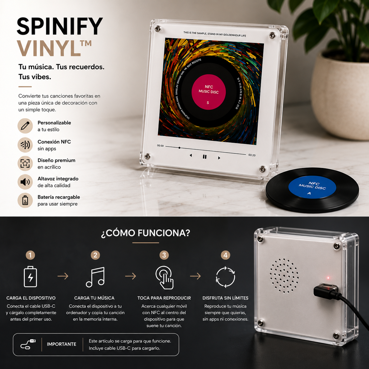 Spinify Vinyl Personalizado